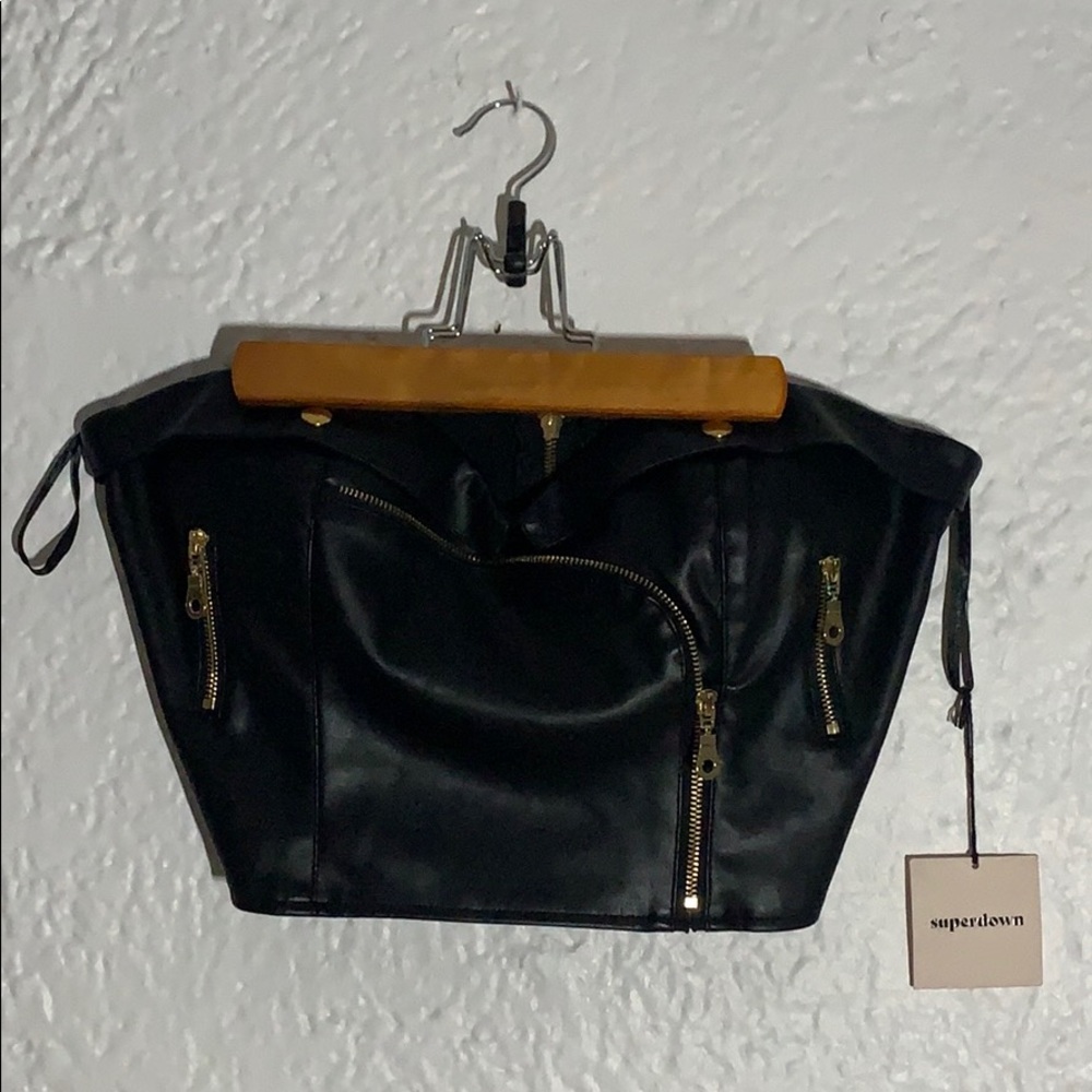 Black crop top